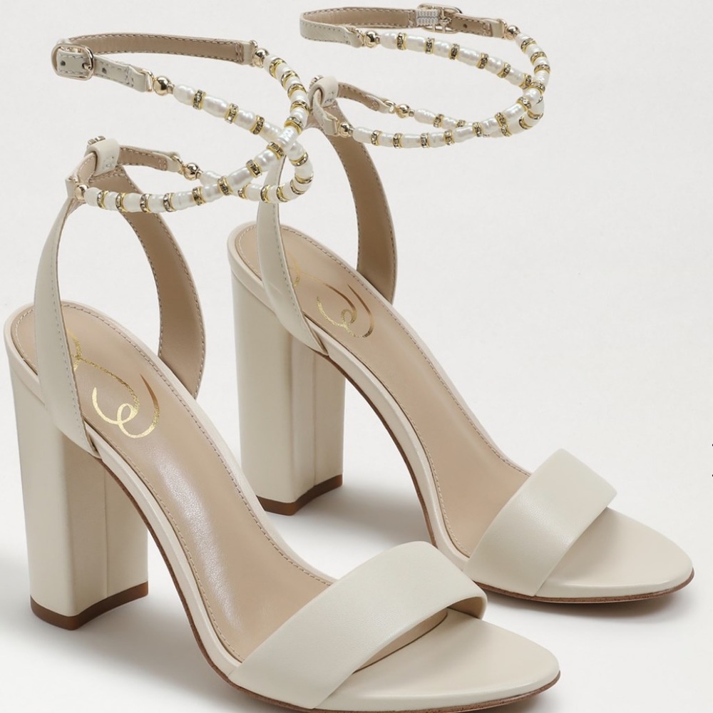 Sam Edelman Yanelli Ivory block heels